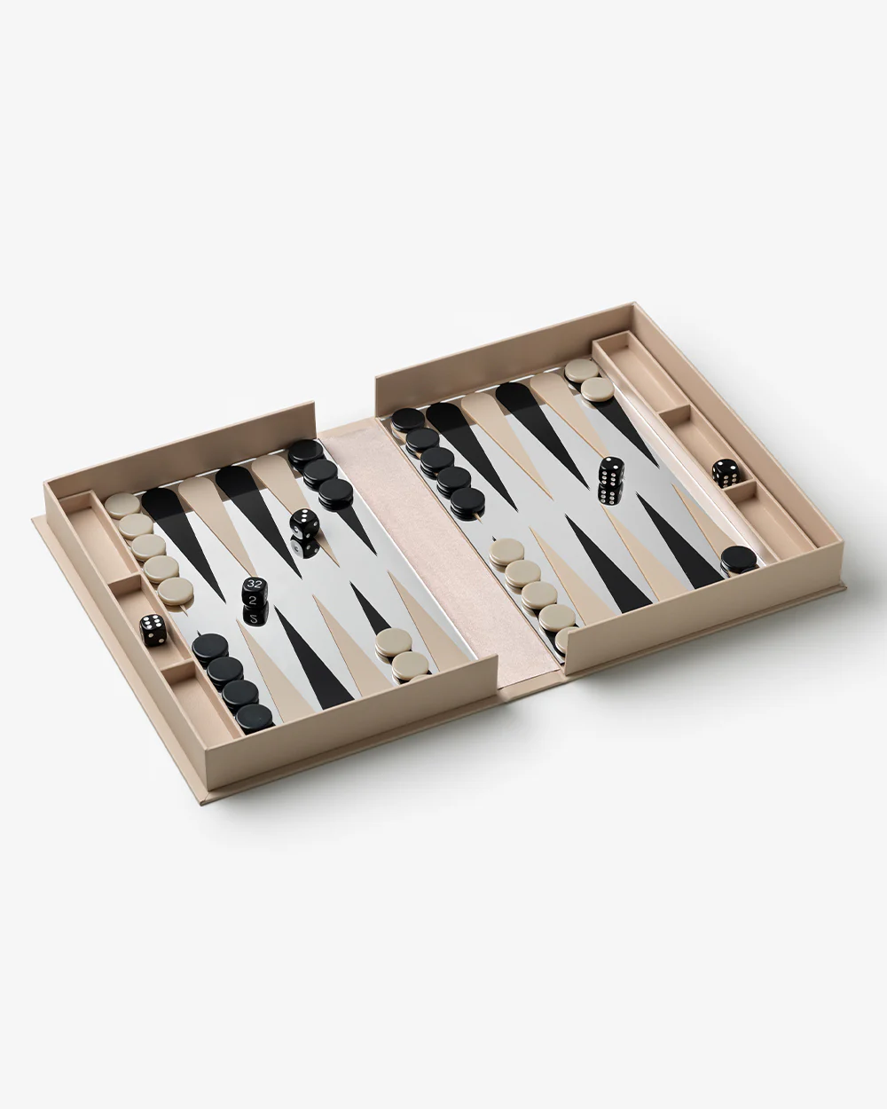 Classic - Art Of Backgammon Mirror, Beige/Clear Dekor