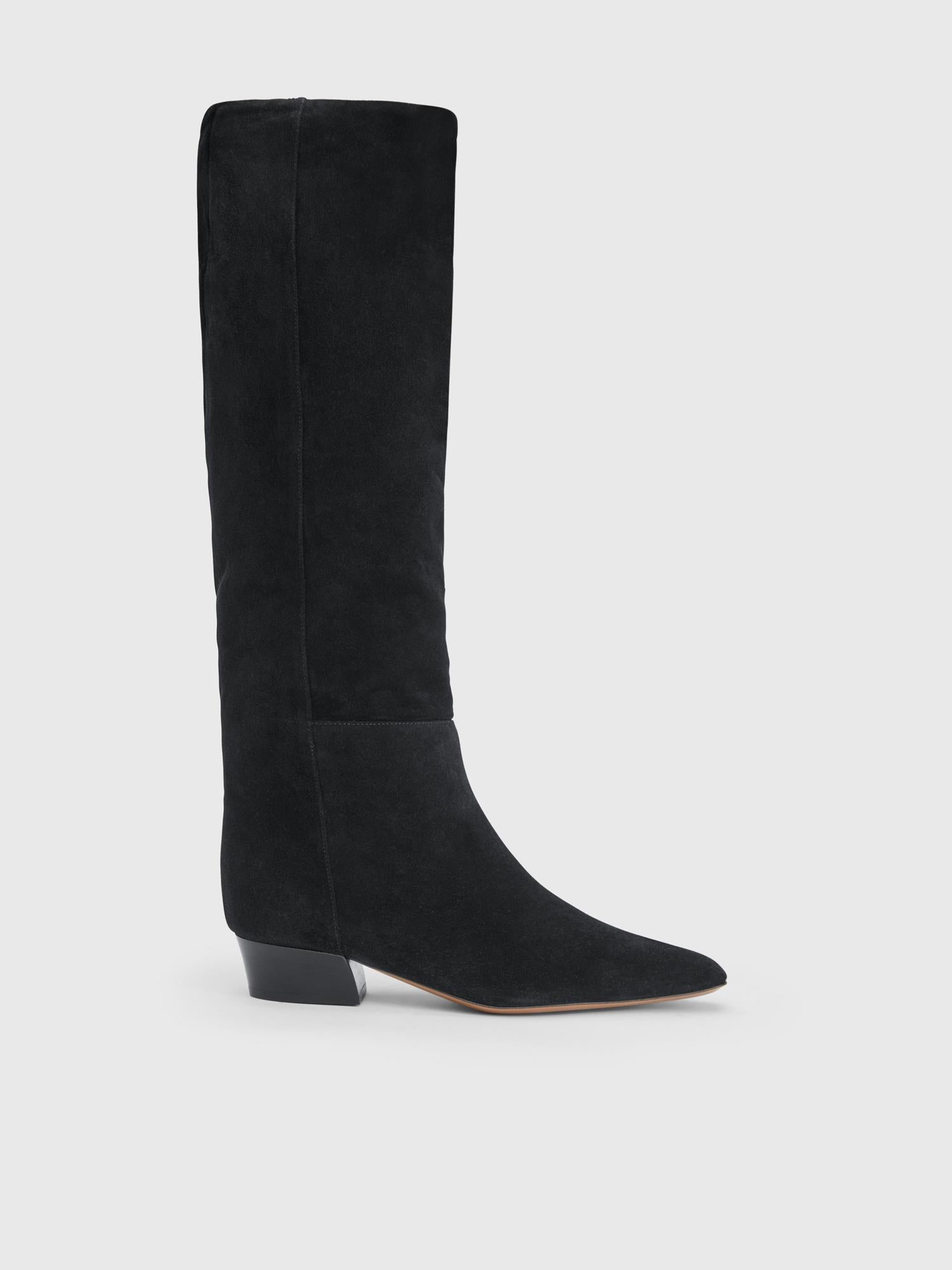 Erve Black Suede Boots Sko