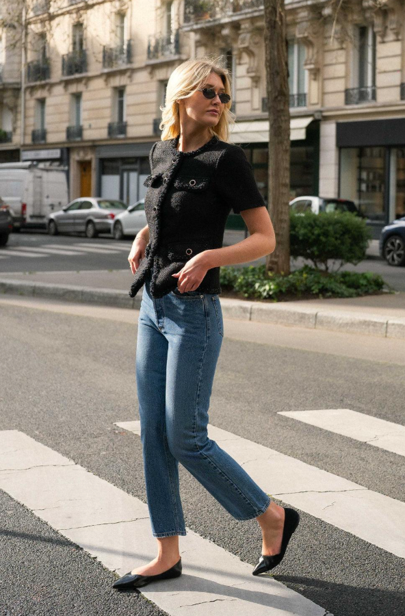 Abbot Top Black Bluser