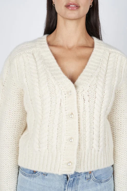 Elma Cardigan Off White Cardigans