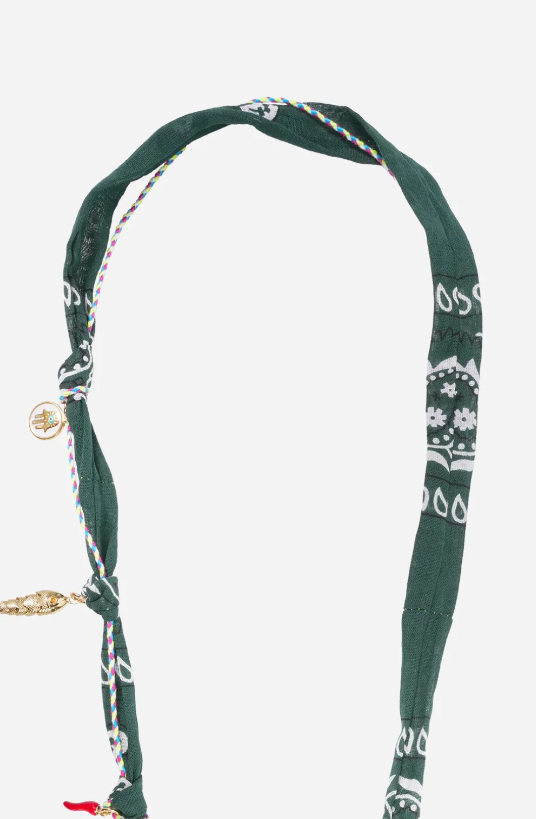 Accessories | Laia Bandana Vert Fonce Charms