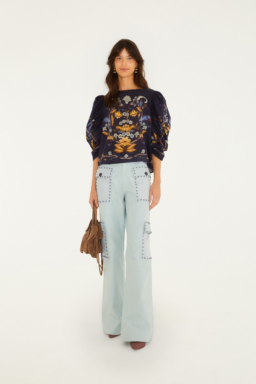 Bluser | Golden Nature Navy Blue Blouse