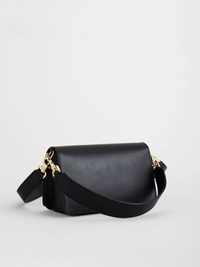 Assisi Black Leather Shoulder Bag Vesker