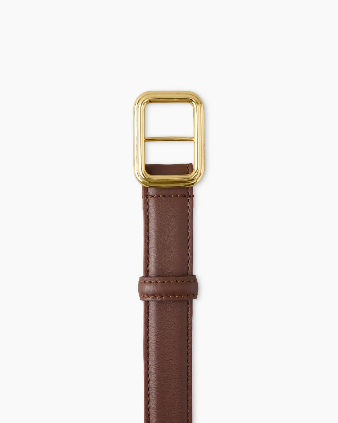 The Georgia Wide Belt Gold Chocolate Brown Belter