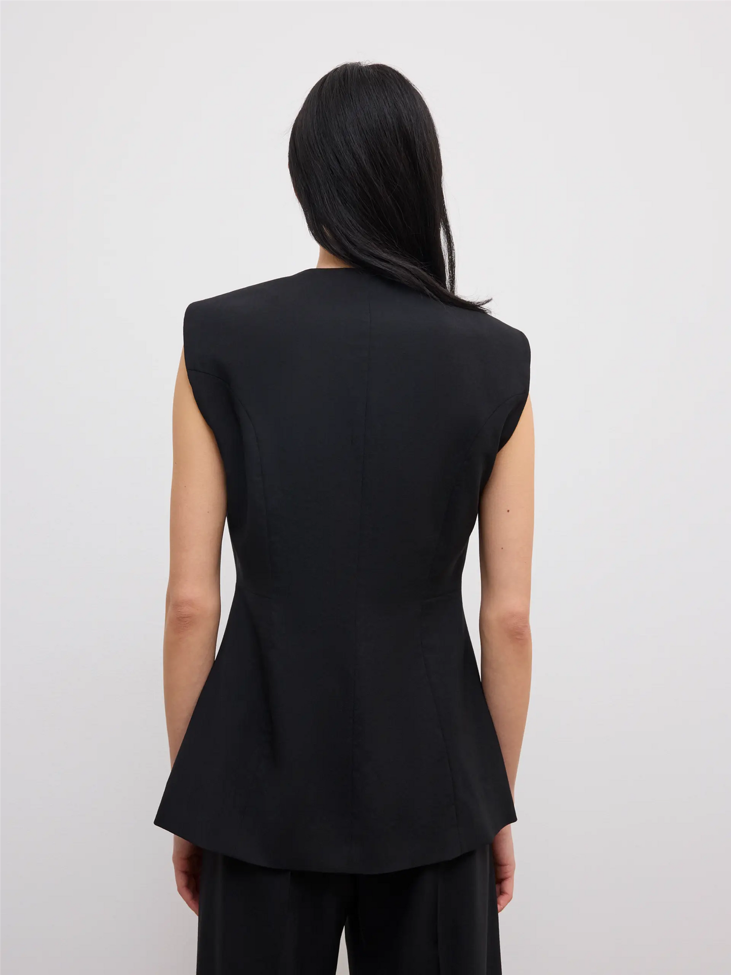 Sleeveless Blazer Black Blazere