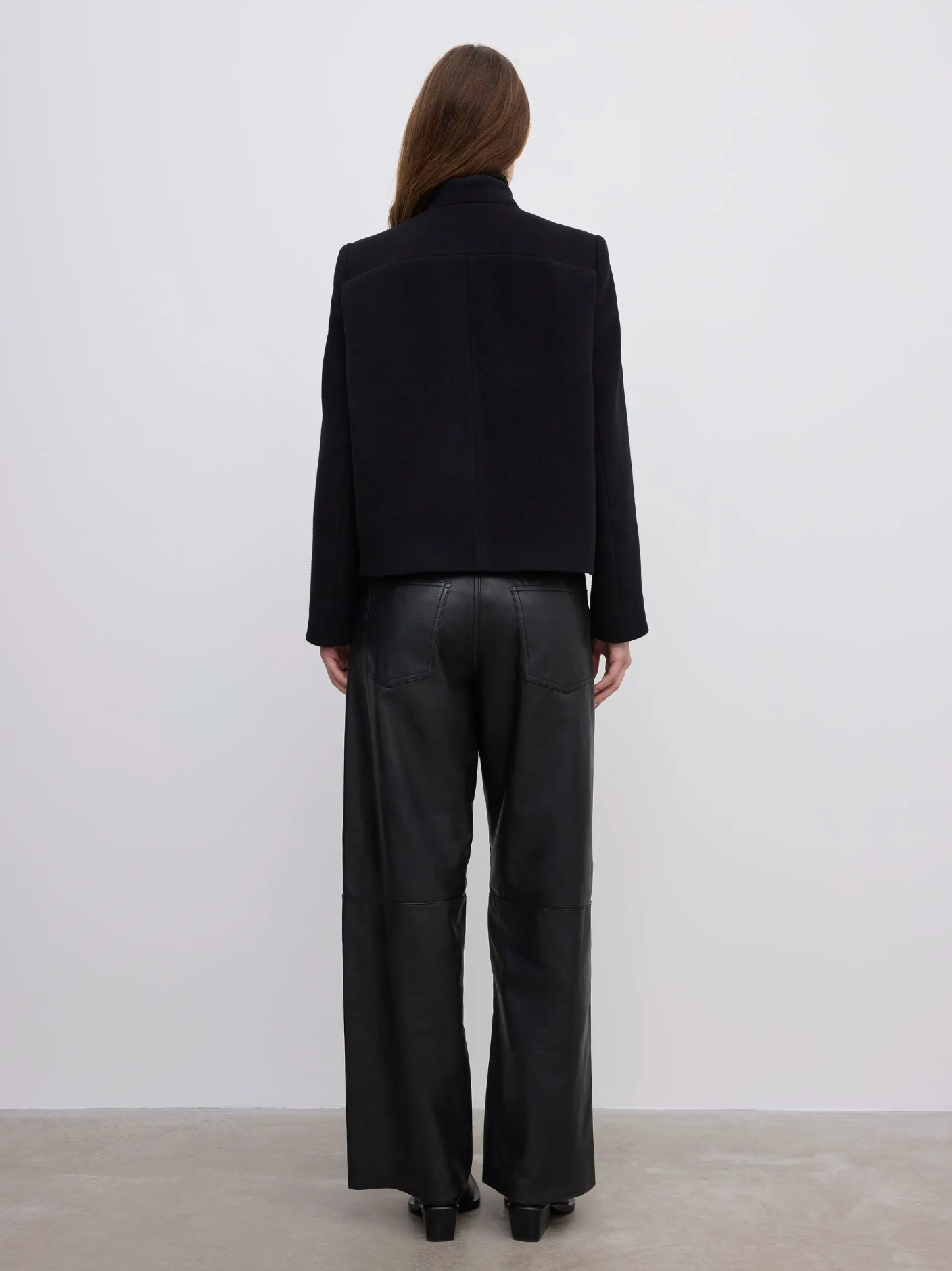 Short Curved Jacket Black Yttertøy
