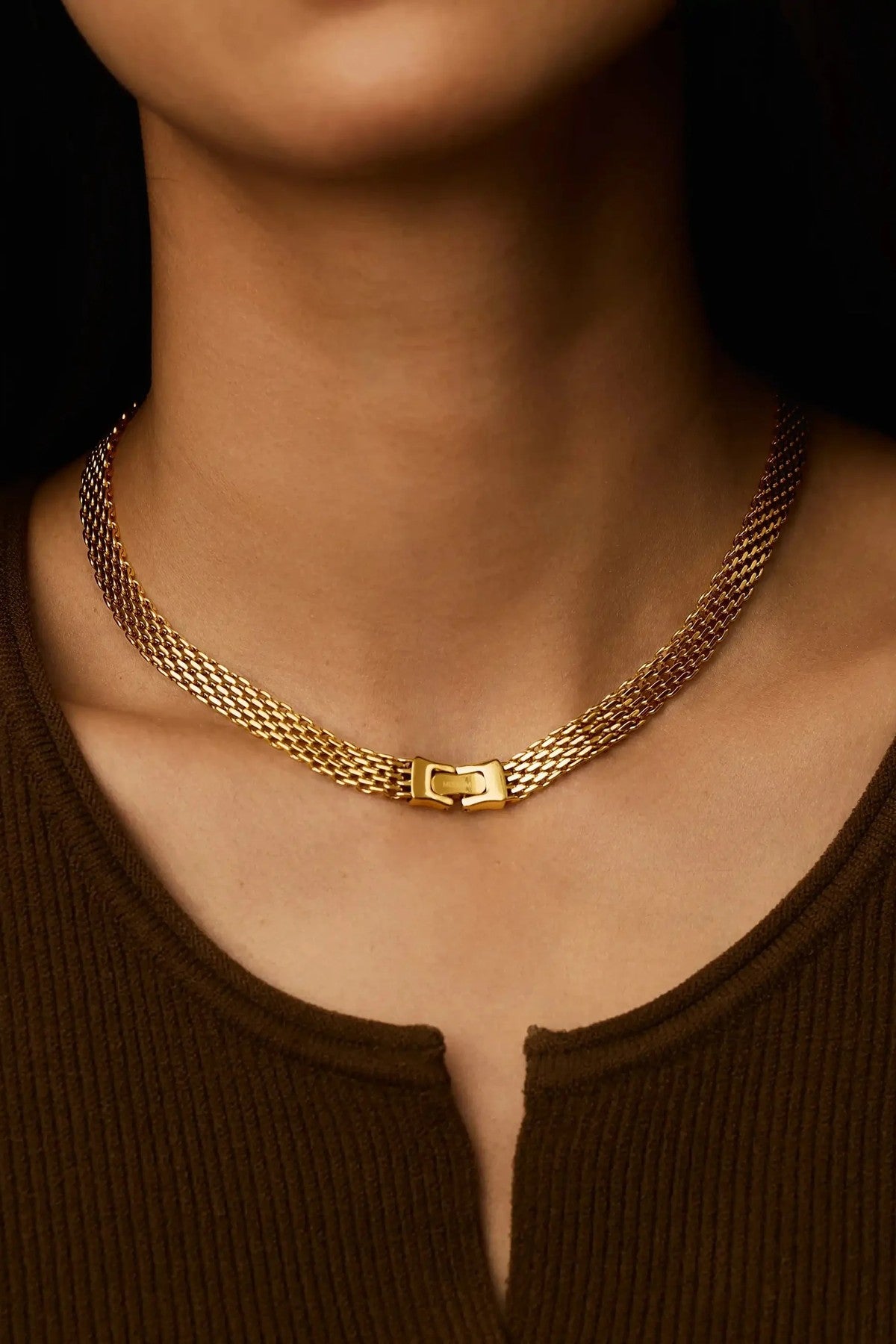 Heirloom Chain Choker Necklace