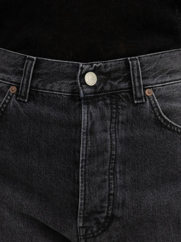 Straight Leg Denim Dark Grey Bukser