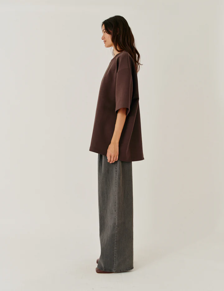 Bow Tee Espresso Bluser