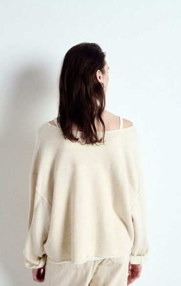 Itonay Sweater Ecru Melange Gensere