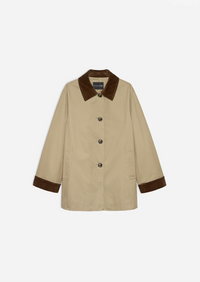 Fiora Cotton Twill Jacket Olive Jakker