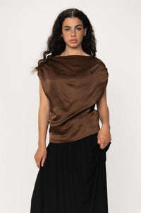 Adhara Top Walnut Bluser