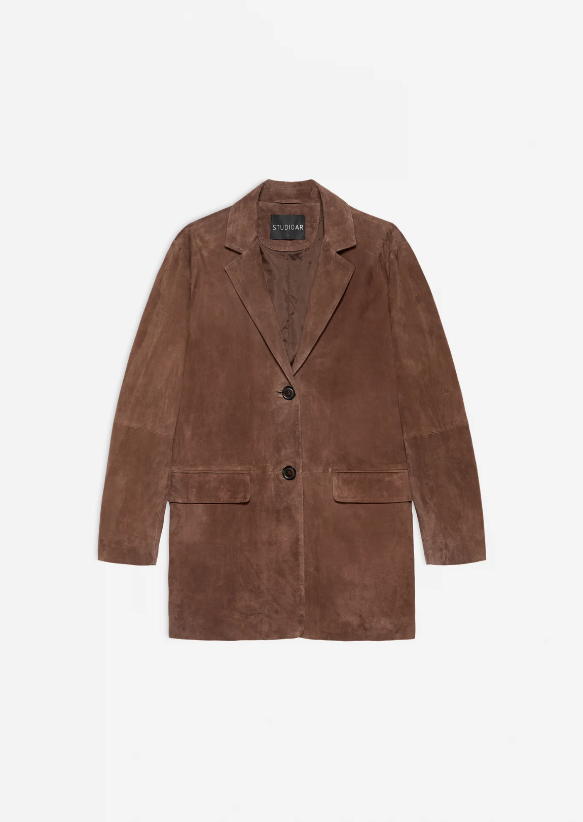 Riva Suede Blazer Marrone Blazere