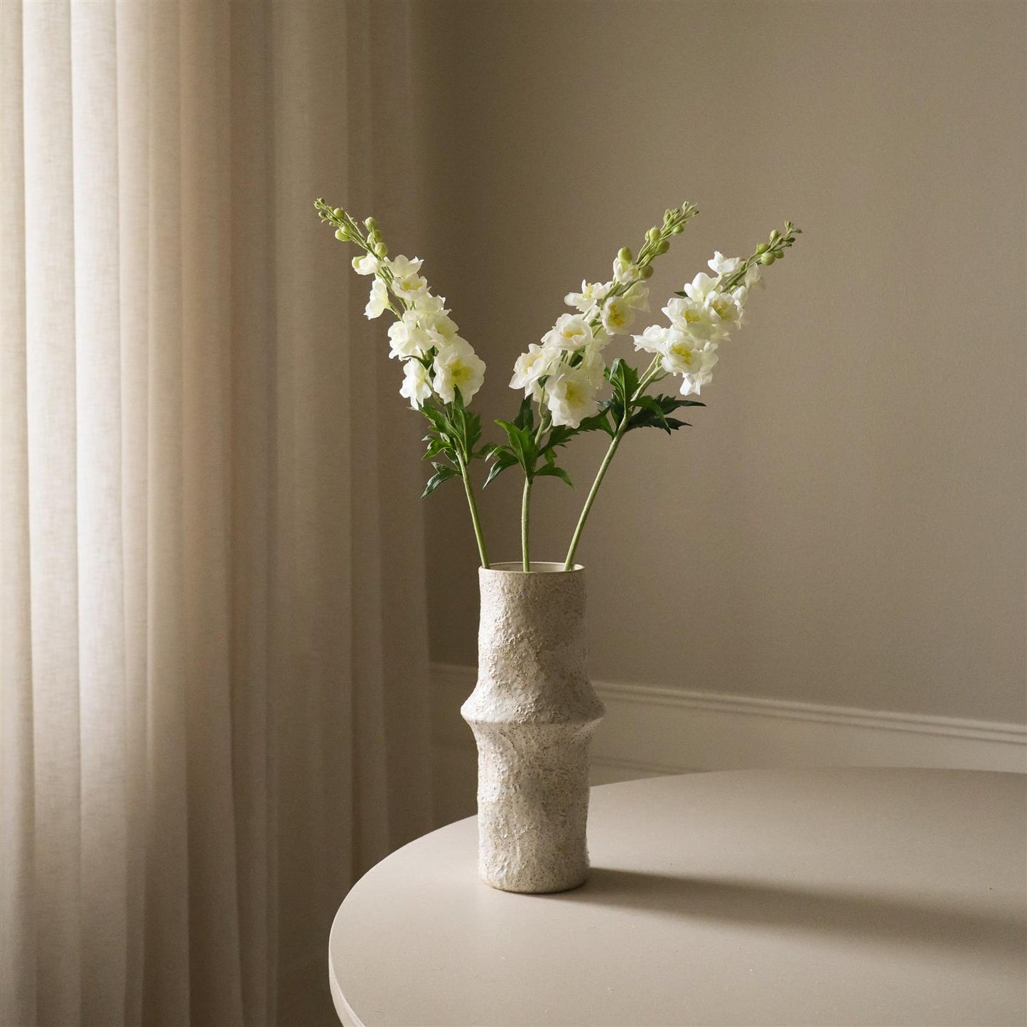 White Delphinium Flower Blomster