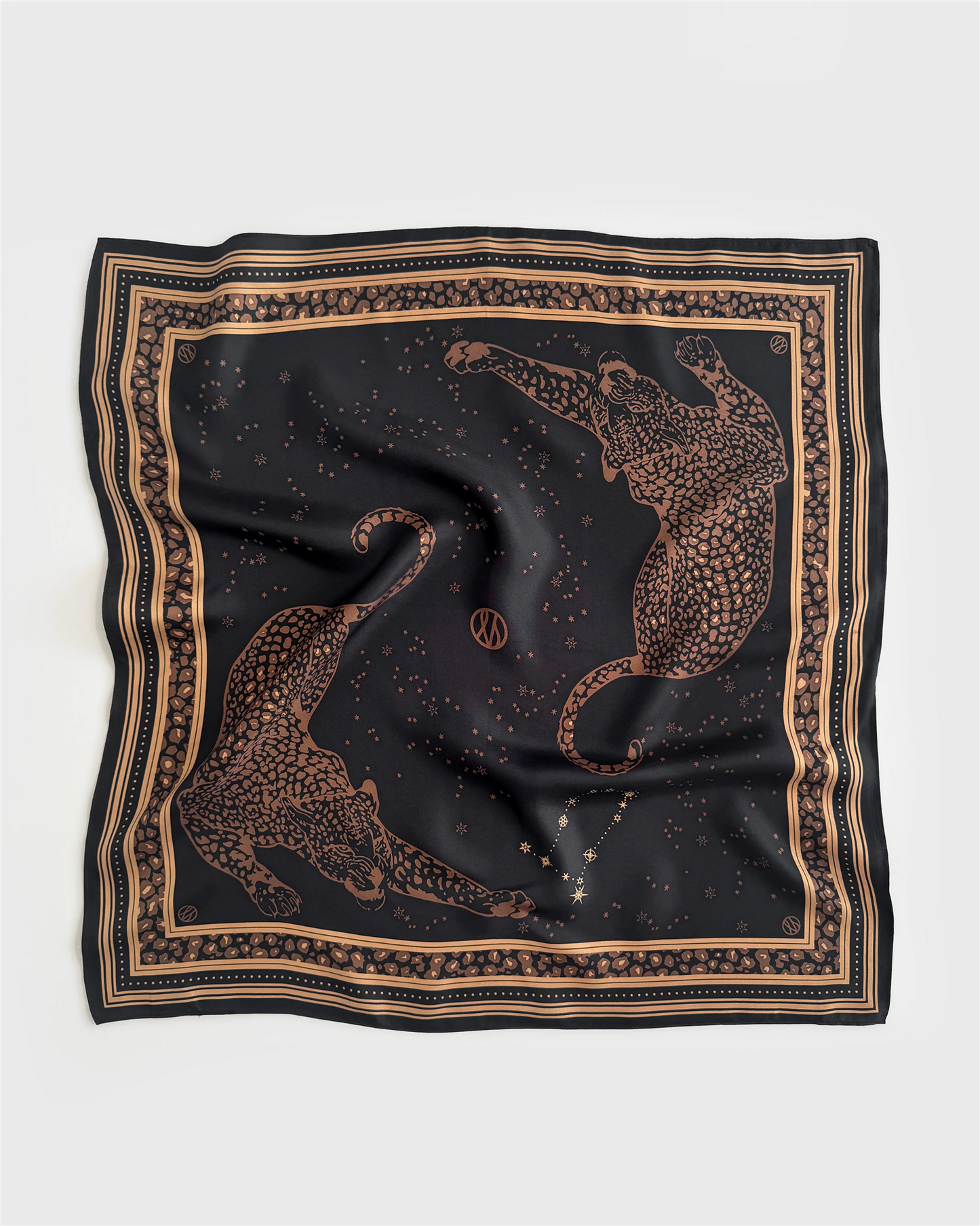 Gemini Scarf Black & Mocha Skjef