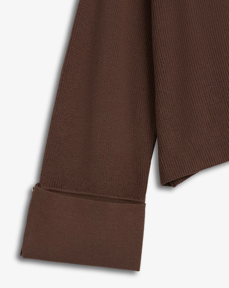 Cardigans | Atari Rib Cardigan Walnut Brown