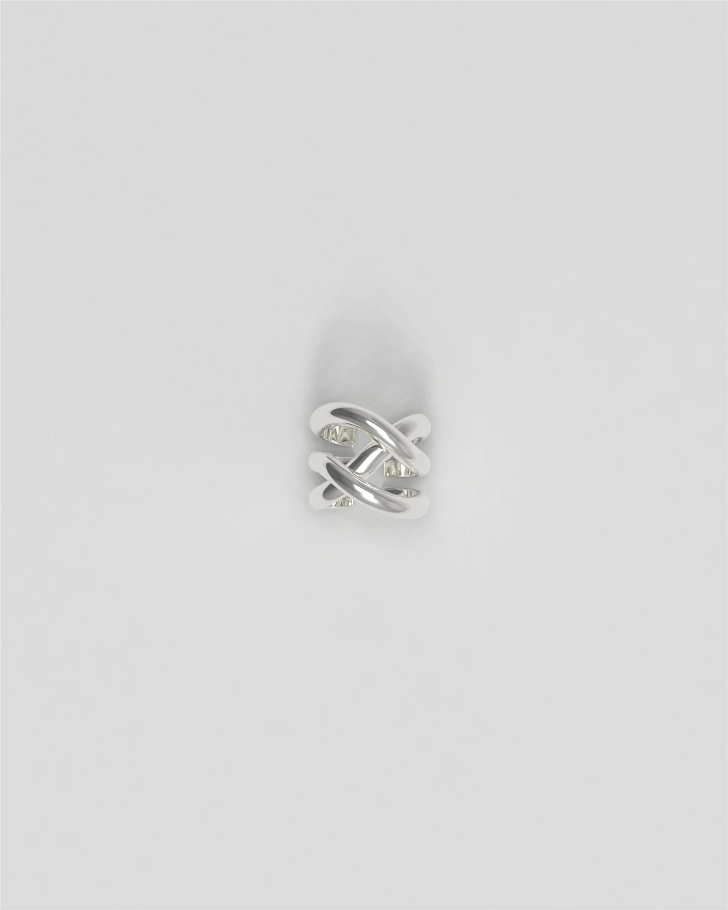 Thorn Ear Cuff Triple Silver Øredobber
