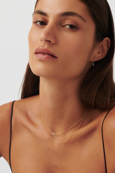 Molten Teardrop Multi Charm Wraparound Necklace
