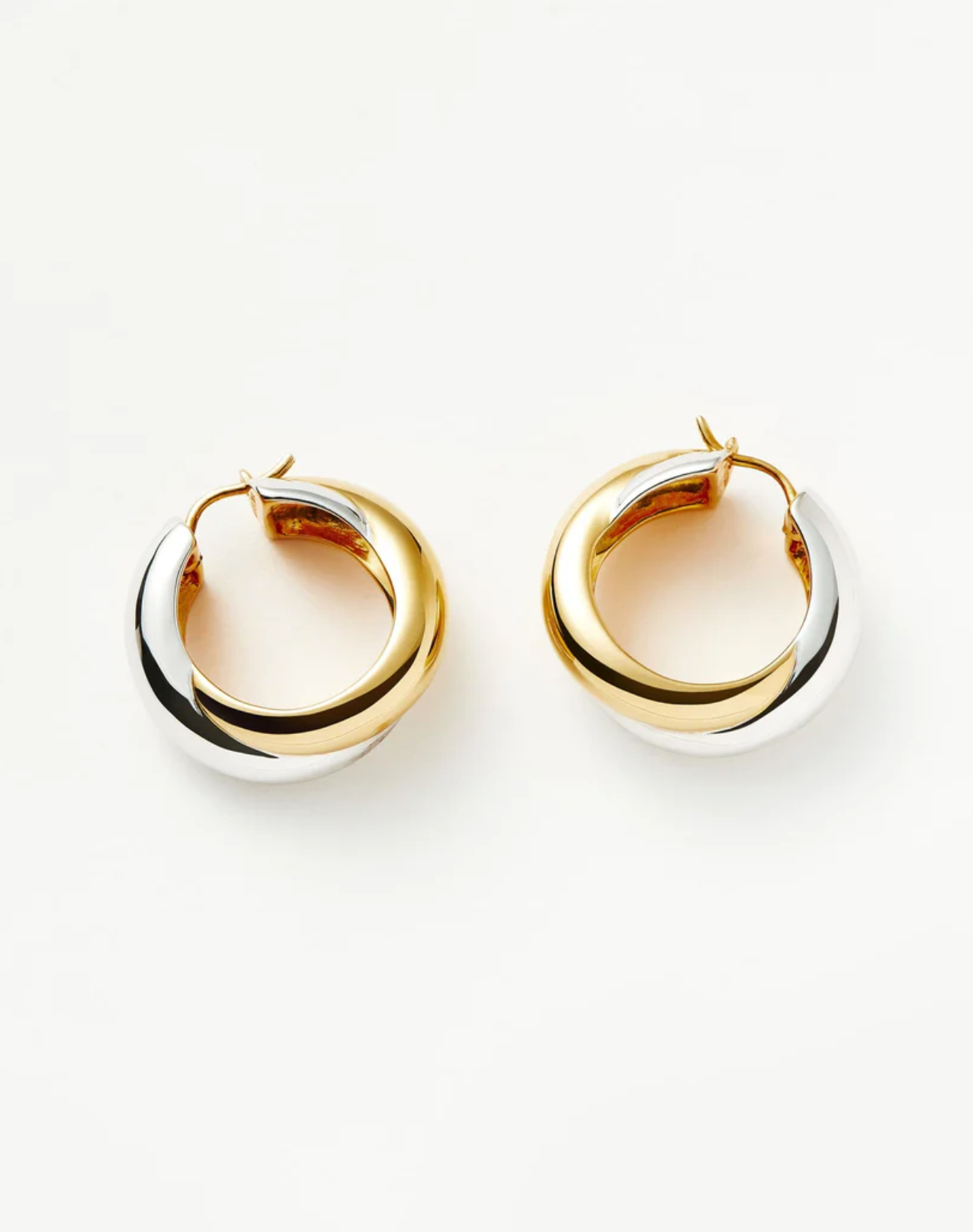 Øredobber | Lucy Williams Chunky Medium Entwine Hoop Earrings