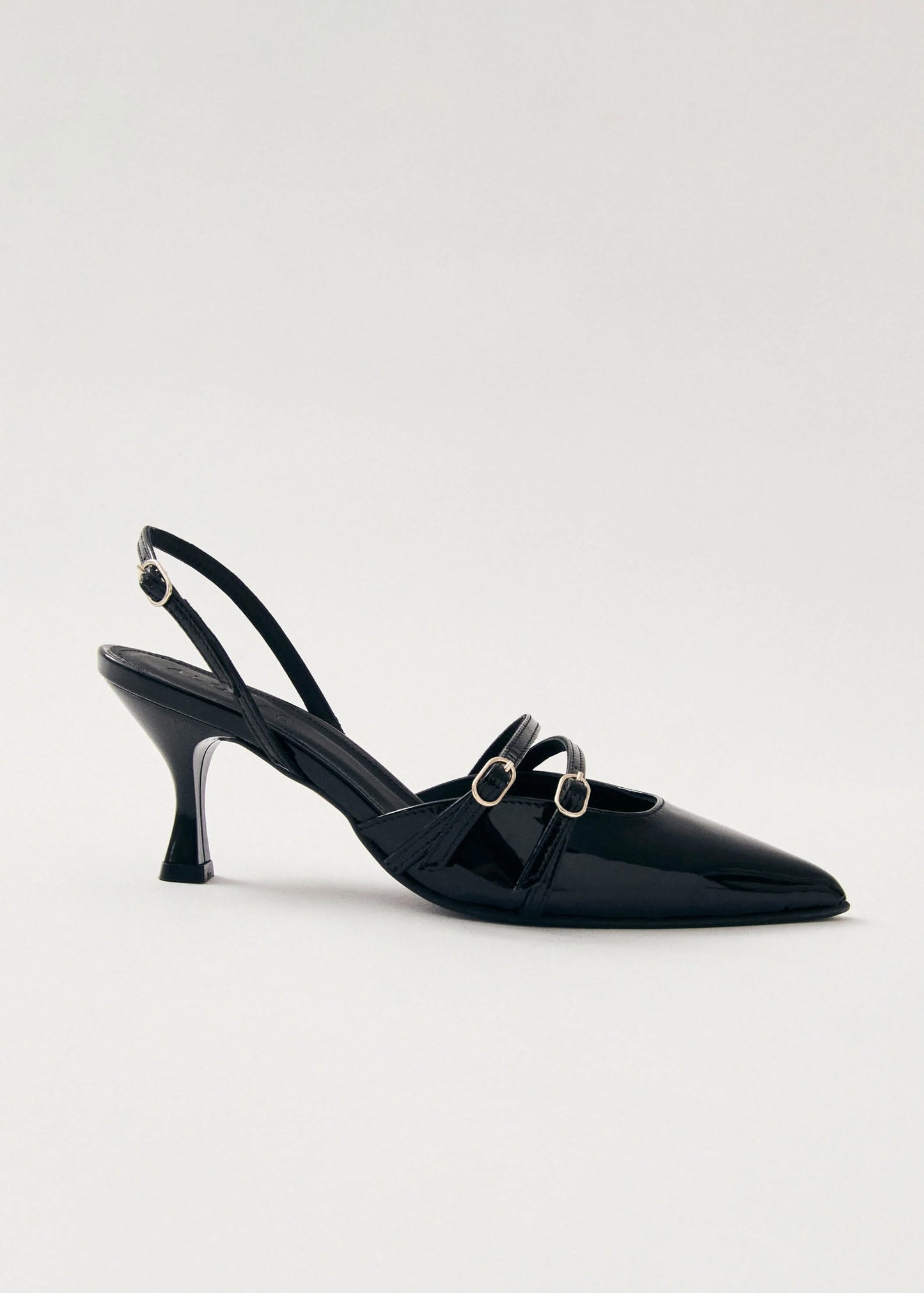 Joelle Onix Black Leather Pumps Sko