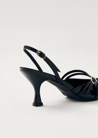 Joelle Onix Black Leather Pumps Sko