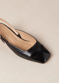 Lindy Bicolor Black Leather Pumps Sko