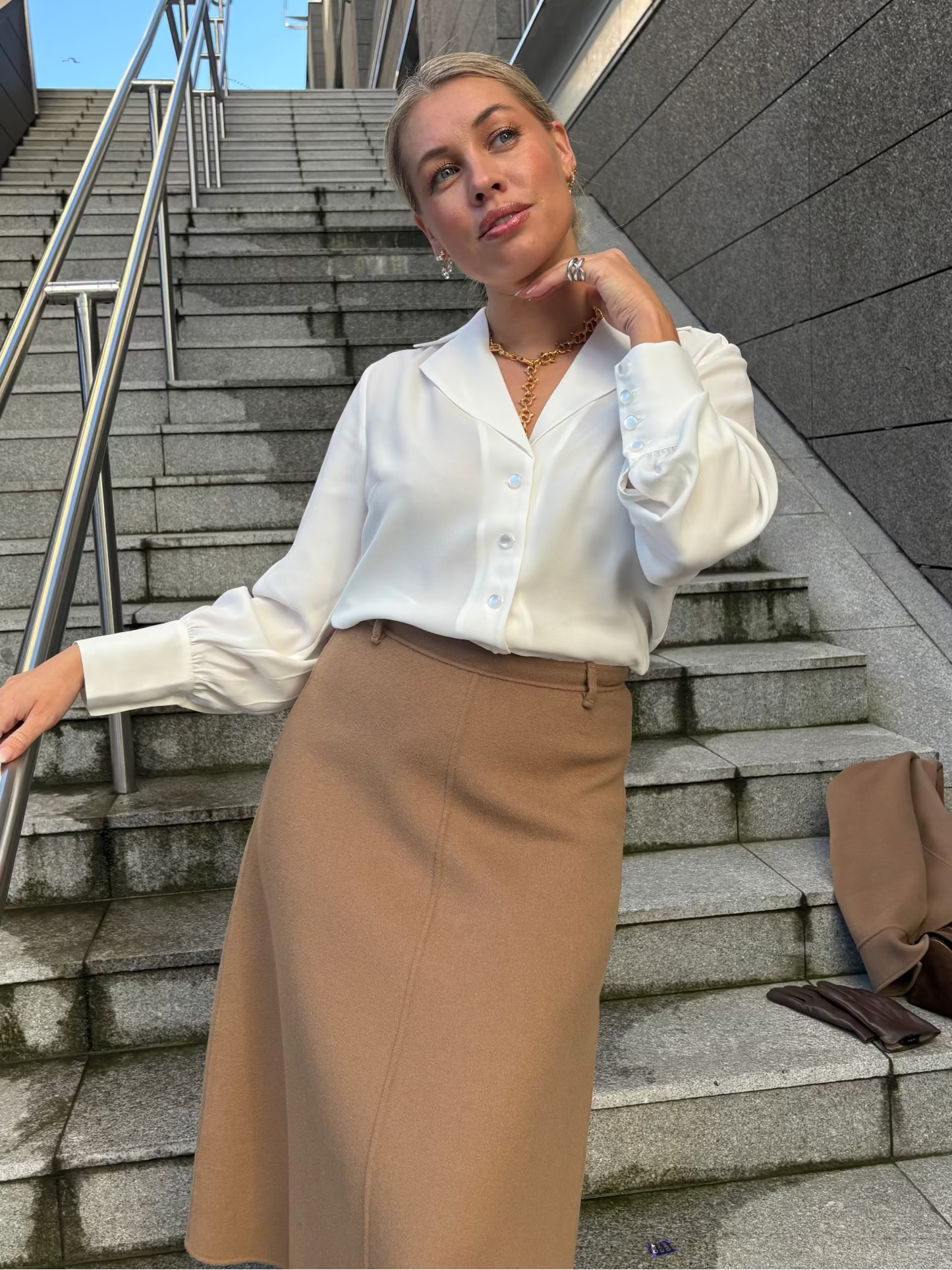 Kathy Blouse White Bluser