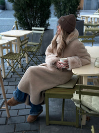 Fiona Wool Coat Long Beige Yttertøy