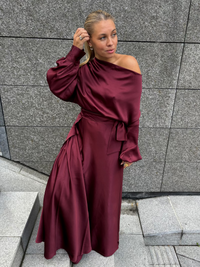 Hazel Skirt Burgundy Skjørt