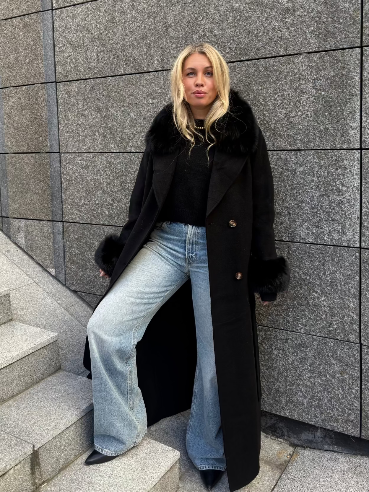 Marta Maxi Coat Black Yttertøy