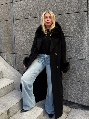Marta Maxi Coat Black Yttertøy