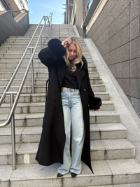 Marta Maxi Coat Black Yttertøy