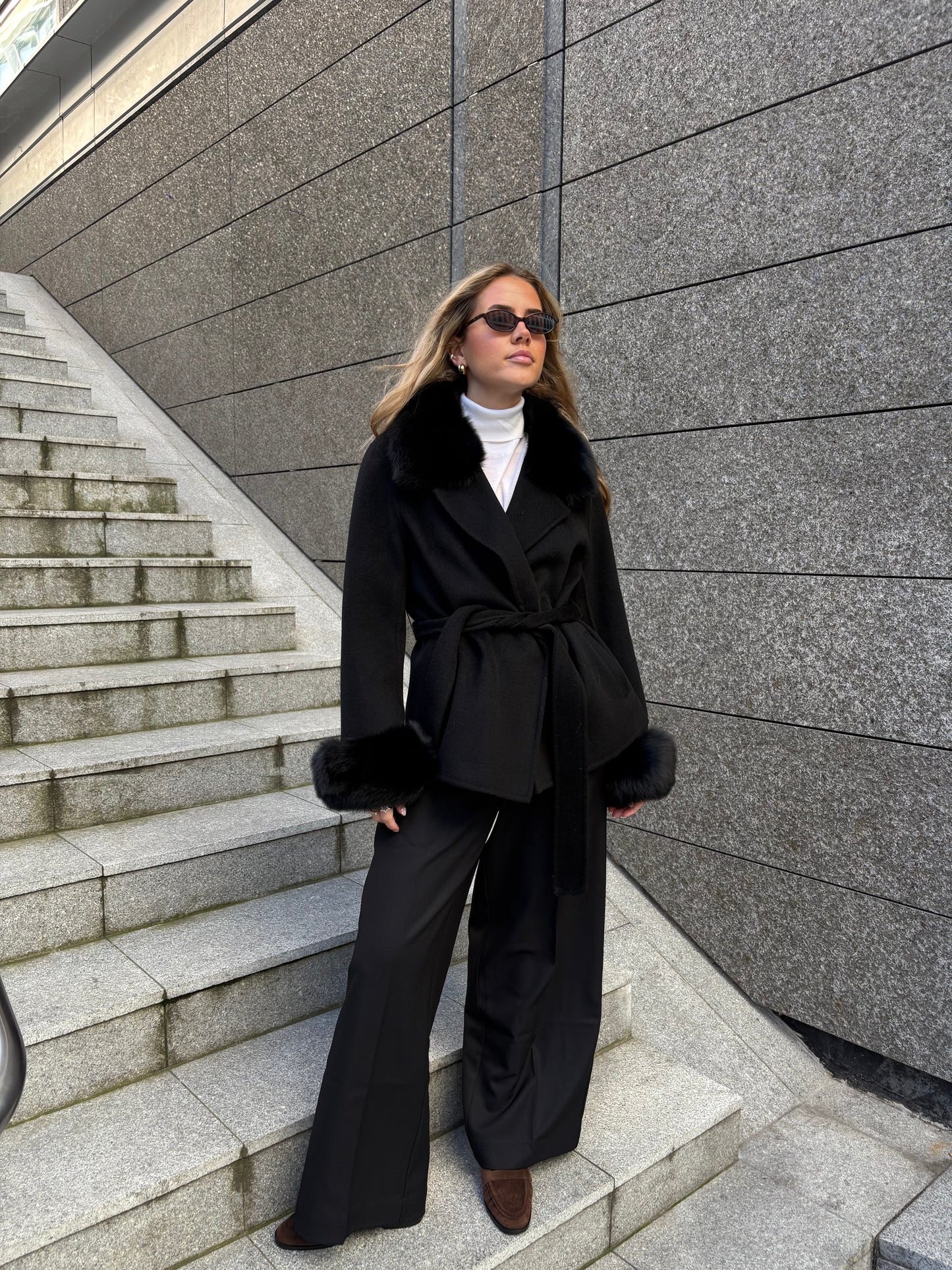 Marta Short Coat Black Yttertøy