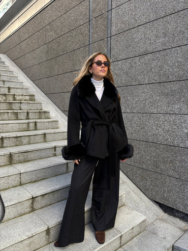 Marta Short Coat Black Yttertøy