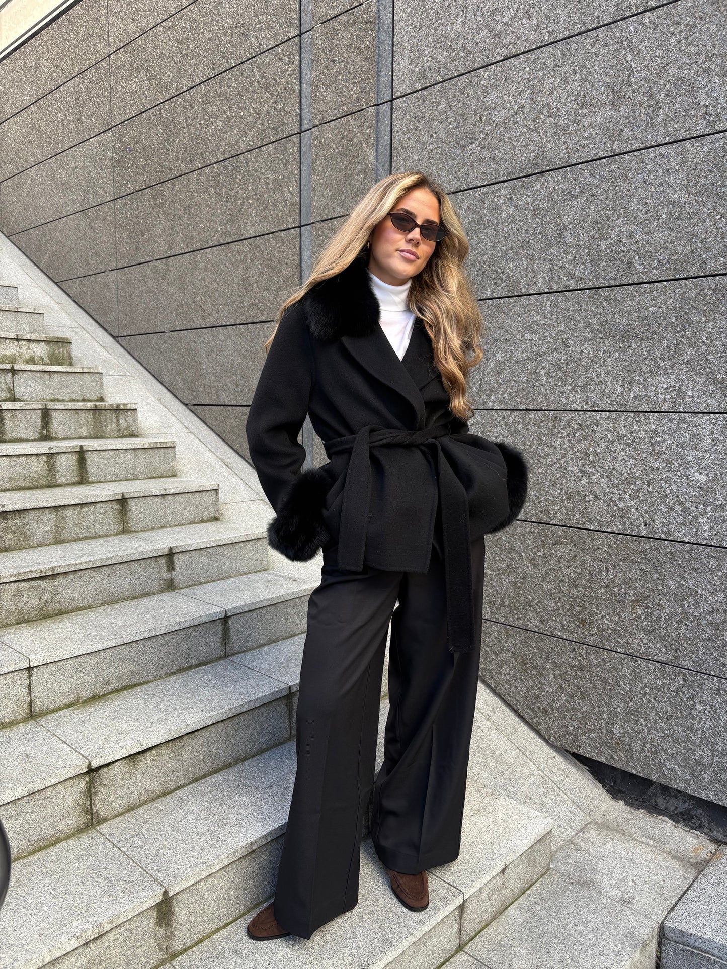 Marta Short Coat Black Yttertøy