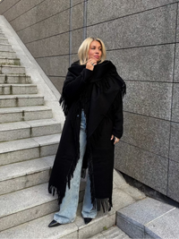 Alba Wool Scarf Black Skjerf