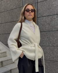 Lila Mohair Cardigan Eggshell Cardigans