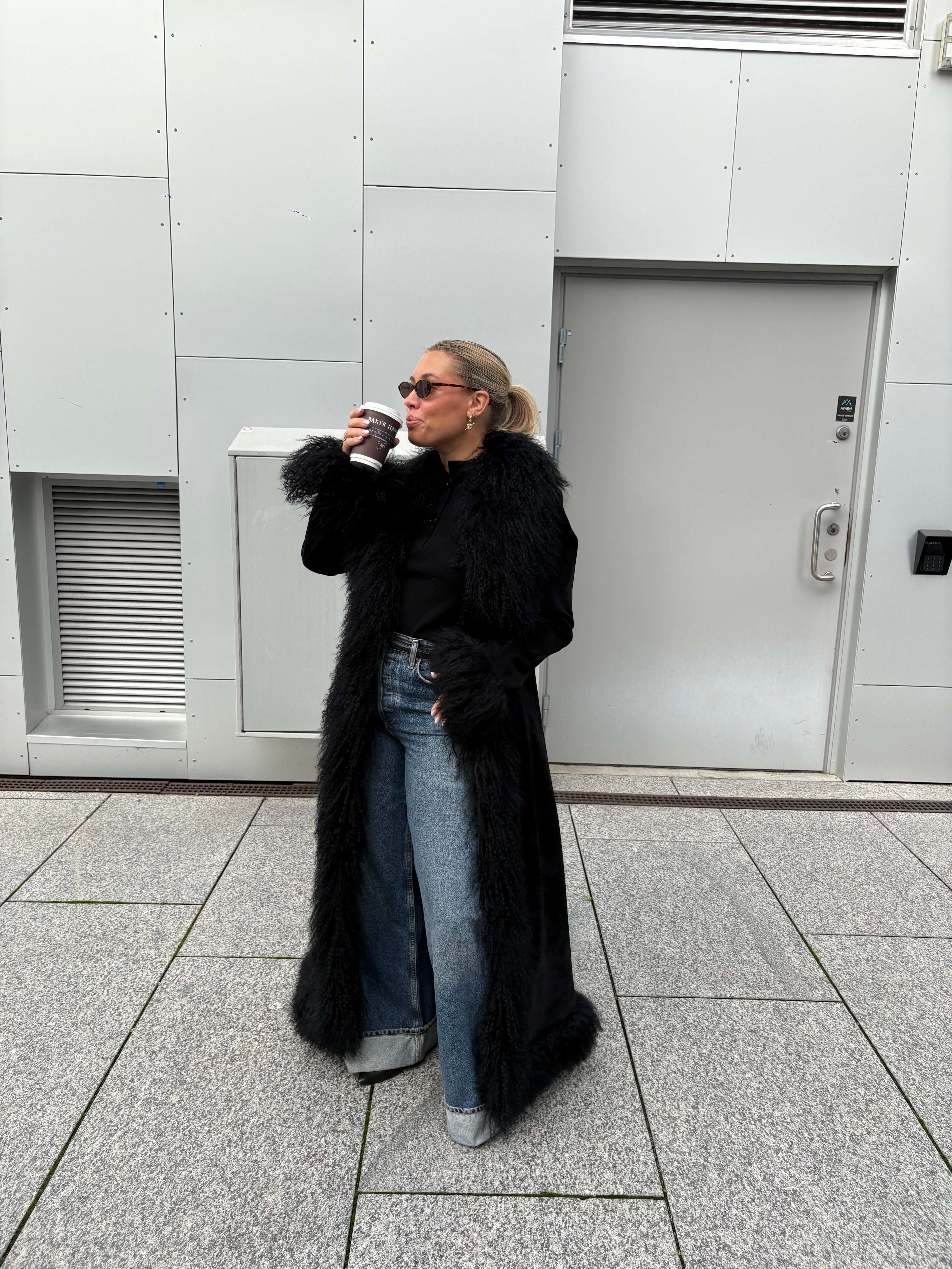 Ava Coat Long Black
