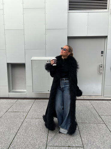 Ava Coat Long Black
