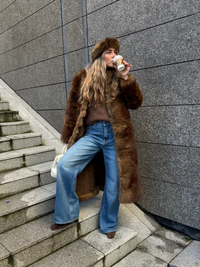 Posh Coat Dark Brown