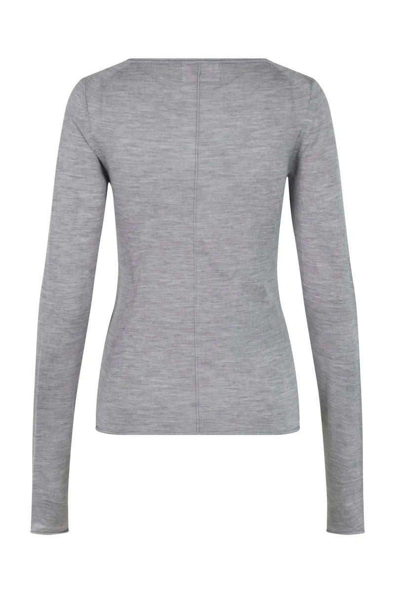 Bella Blouse Grey Melange Gensere