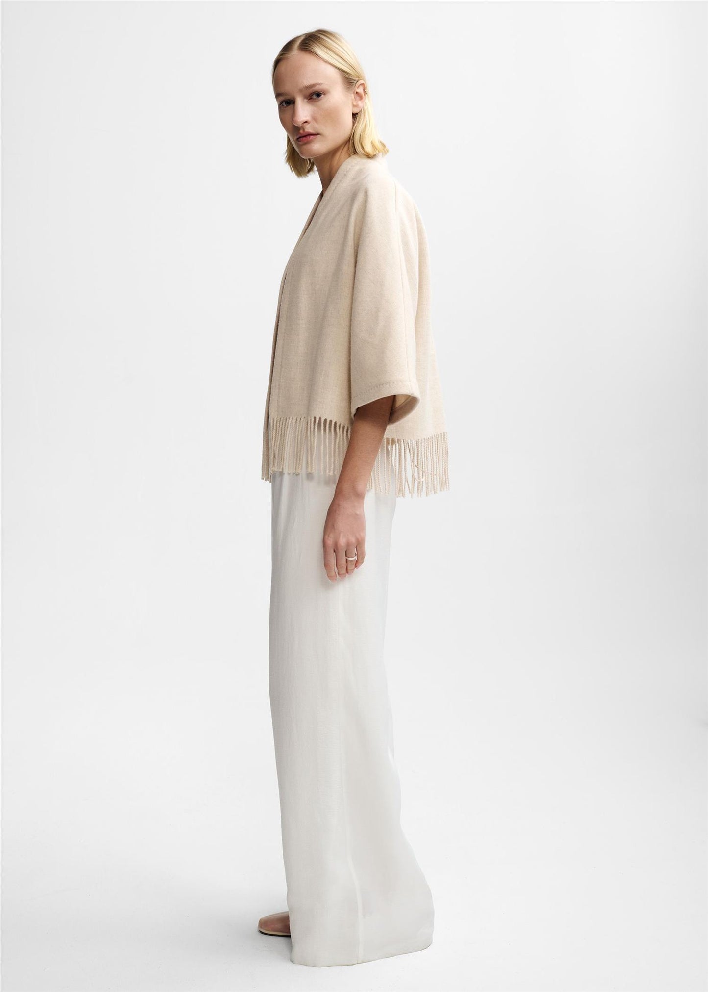 Keyla Lambswool Jacket Cream Cardigans