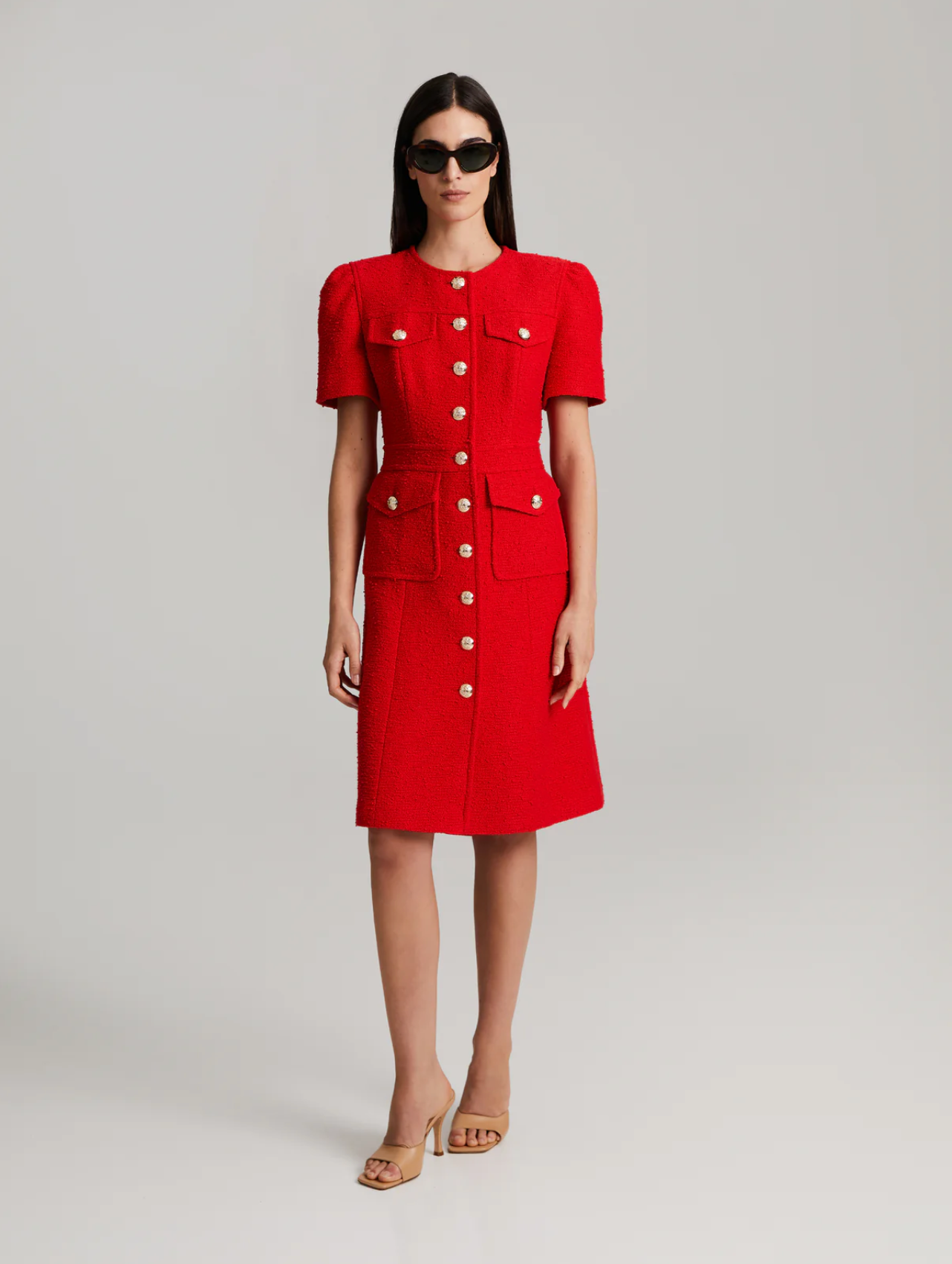 Elinor Dress Poppy Red Kjoler