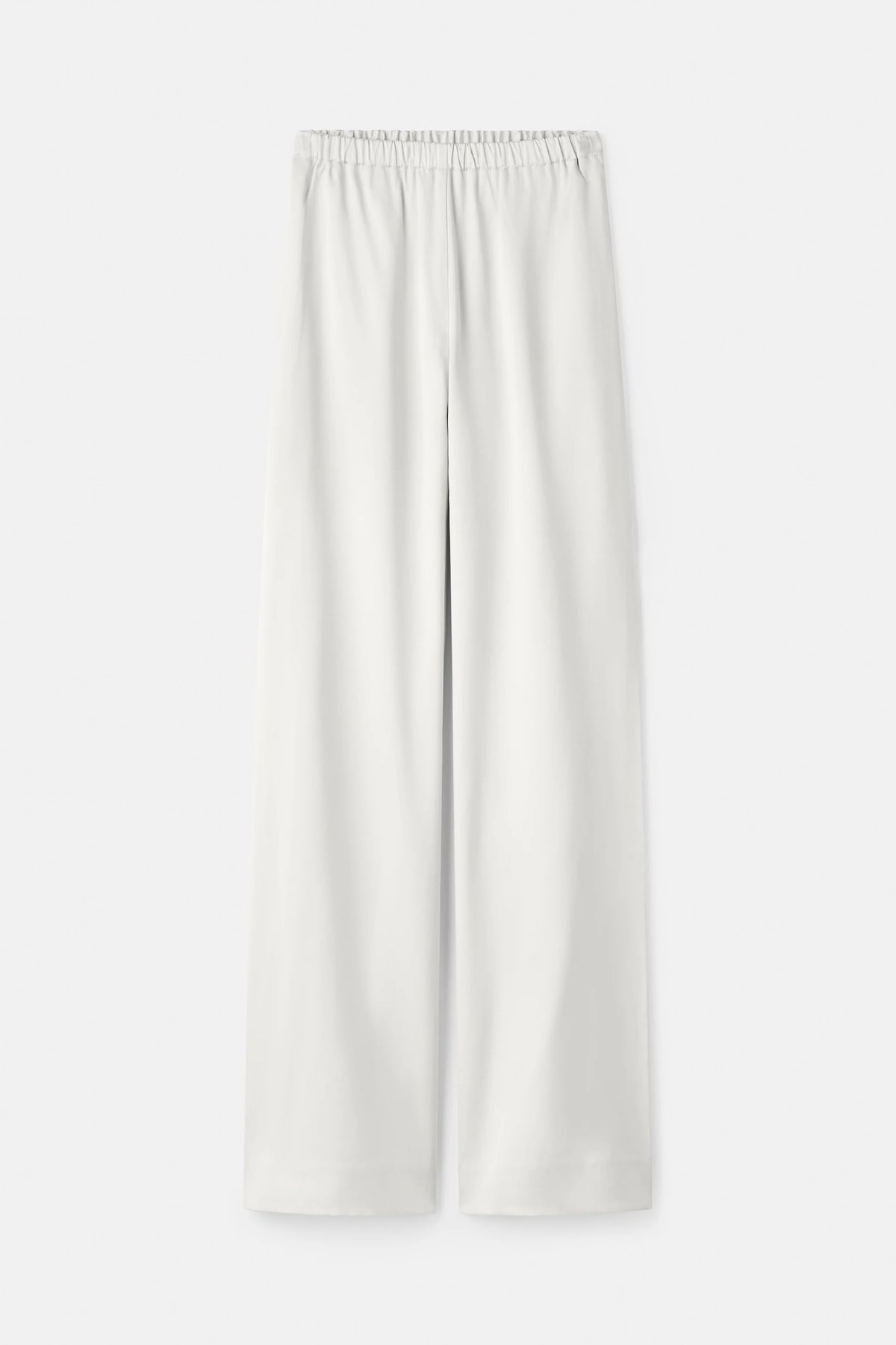 Straight Silk Trousers