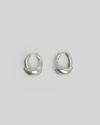 Rose Hoop Small Silver Øredobber