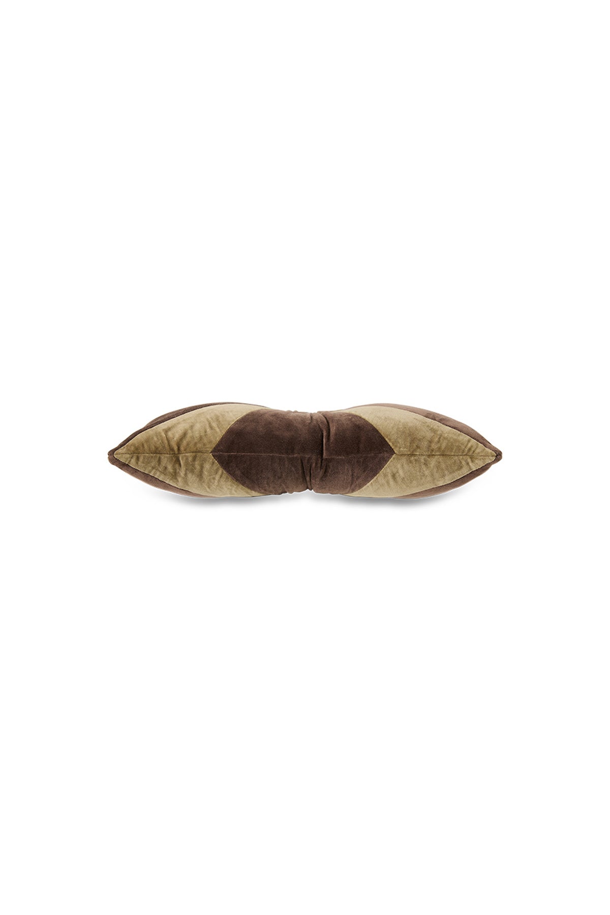 Velvet brown cushion - 50x30 cm