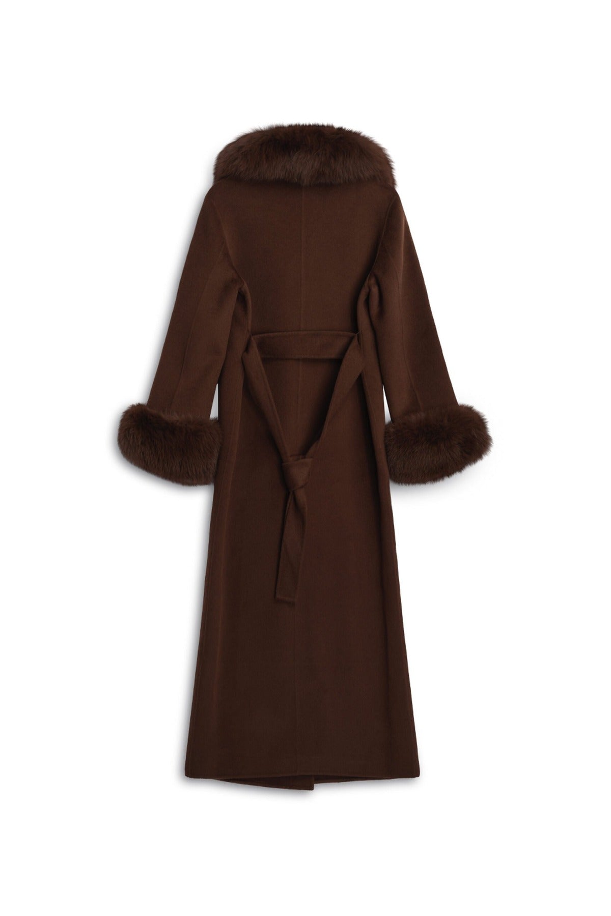 Marta Maxi Faux Coat Brown