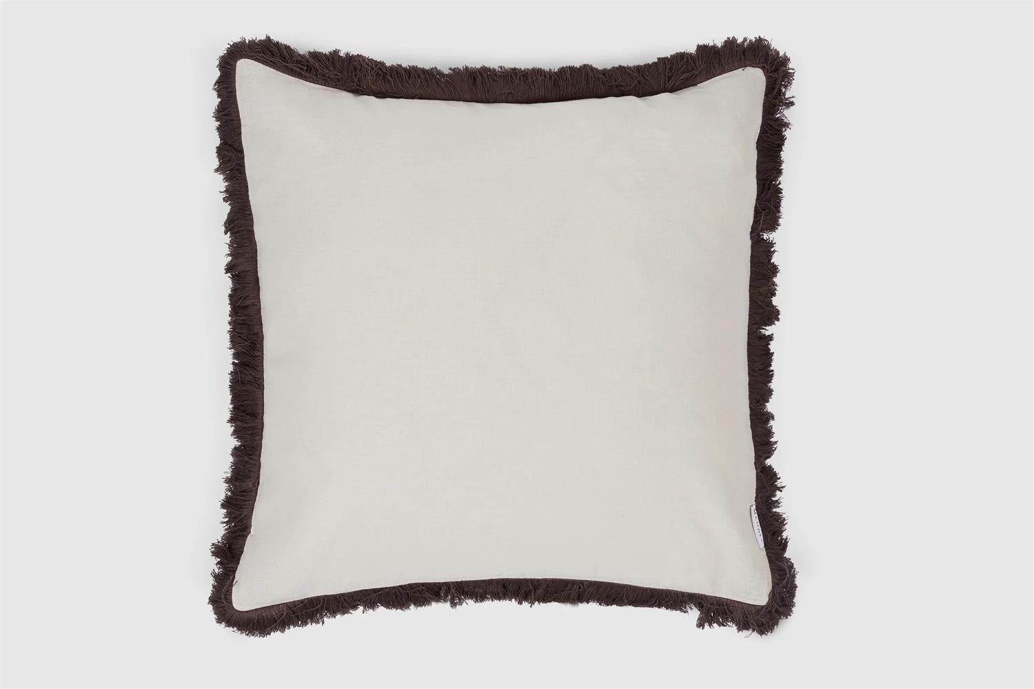 Fey Fringe Cushion Cover Nature/Brown 50x50 Puter