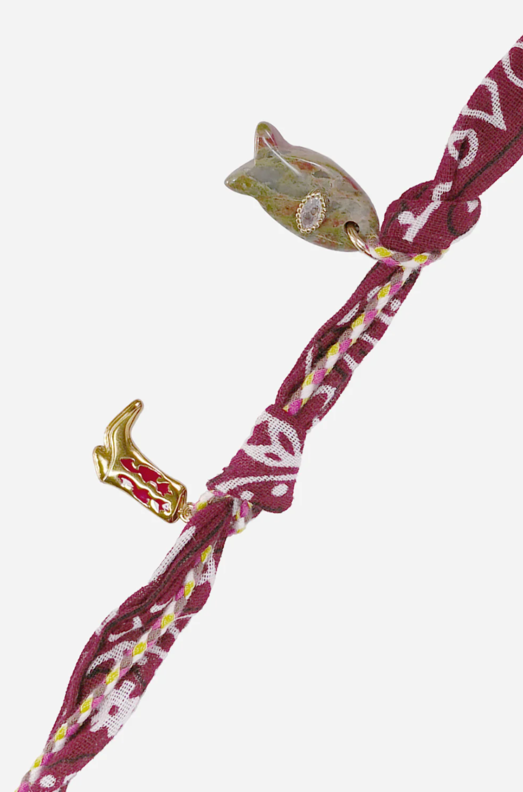 Accessories | Laia Bandana Bordeaux Charms