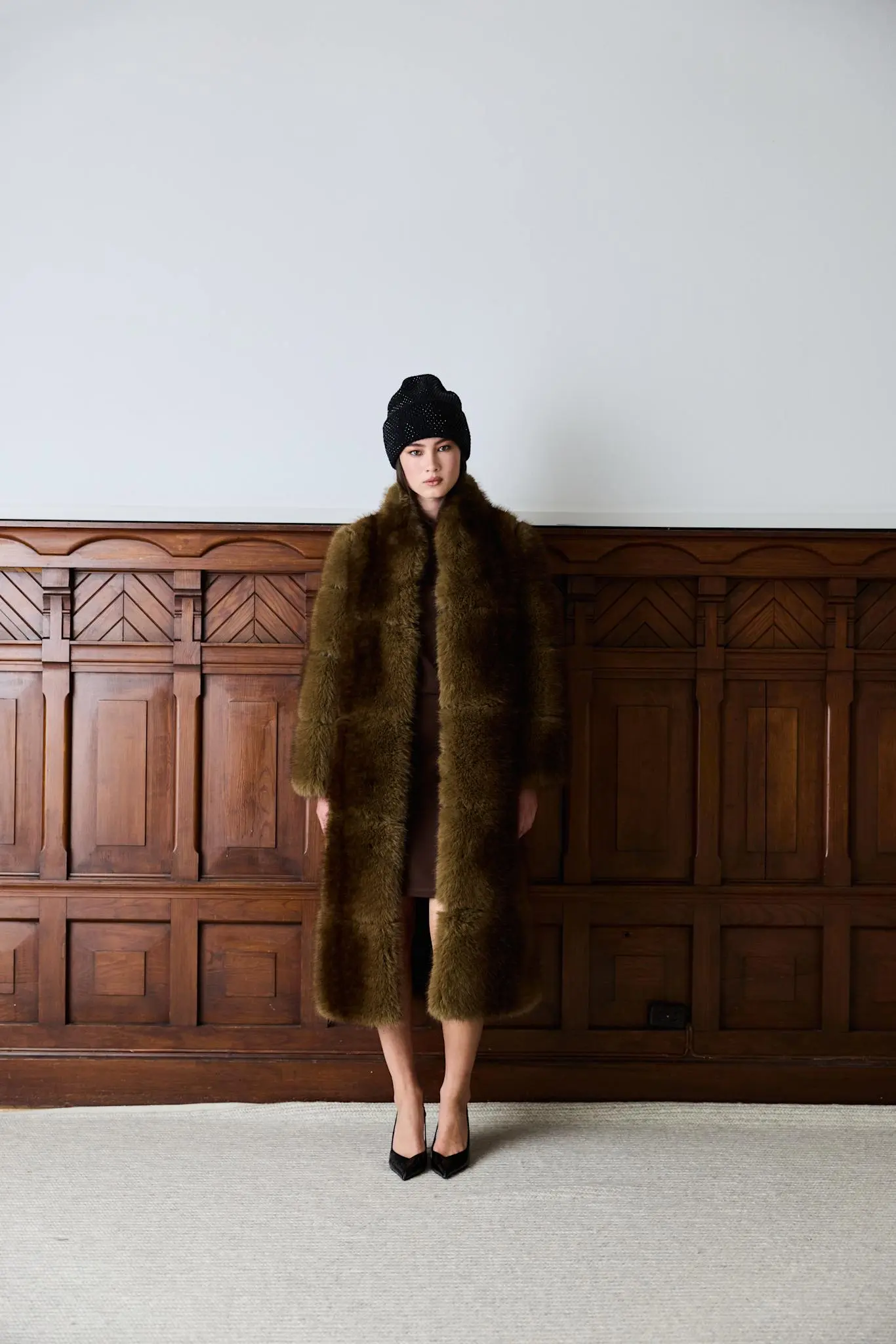 Posh Coat Dark Brown Kåper